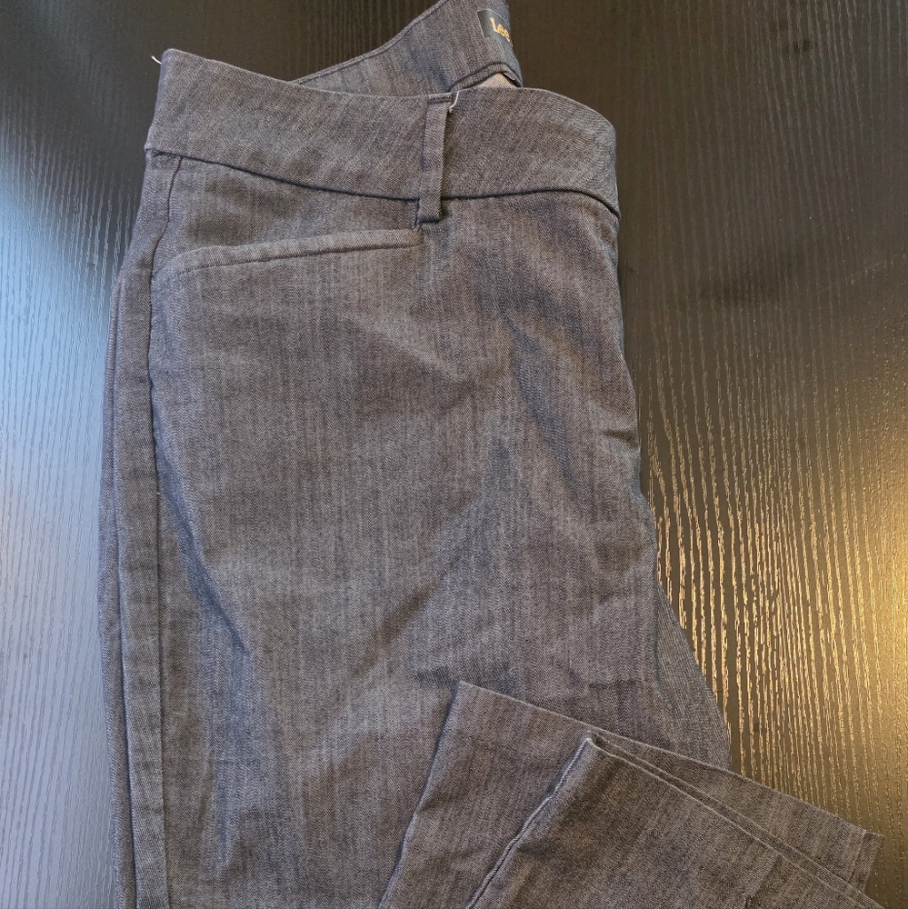 Lee Gray Straight Leg Heavy Dress Pants